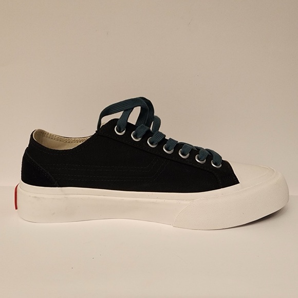 Article No. 1007-1-2193 Dynatec Black w/Green Laces Canvas Sneakers Men’s Size 8 - Picture 9 of 11